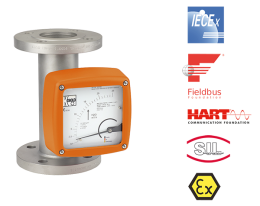 bgn-durchfluss.png: Full Metal Variable Area Flow Meter / Counter BGN