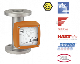 bgn-durchfluss.png: Full Metal Variable Area Flow Meter / Counter BGN