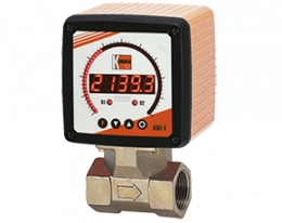 dpe-adi1-durchfluss.png: Turbine Wheel Flowmeter - Digital Display DPE with ADI