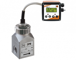 dpm-zed-durchfluss.png: Rotating Vane Flowmeter - Counter DPM with ZED