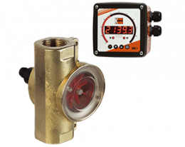 drg-adi-1-durchfluss.png: Rotating Vane Flowmeter - Digital Display DRG with ADI