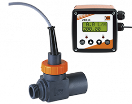 drs-zed-durchfluss.png: Turbine Wheel Flowmeter / monitor - Counter DRS with ZED