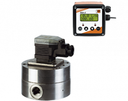 dzr-zed-durchfluss.png: Gear Wheel Flowmeter - Counter DZR with ZED