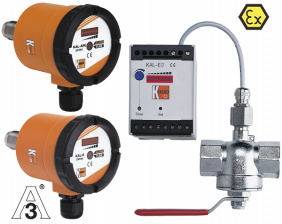 kal-durchfluss.png: Calorimetric Flow Meter / Switch KAL