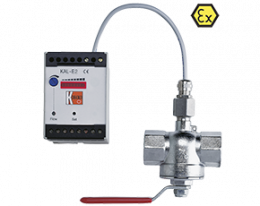 kal-e-durchfluss.png: Calorimetric Indicator/Switch KAL, KAL-E