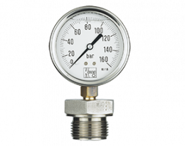 man-rd-drm-600-druck.png: Манометр из нерж. стали с трубкой Бурдона и мембранной диафрагмой MAN-RF...DRM-600