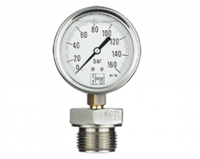 man-rd-drm-600-druck.png: All Stainless Steel Bourbon Tube Pressure Gauge with Membrane Diaphragm MAN-RF...DRM-600