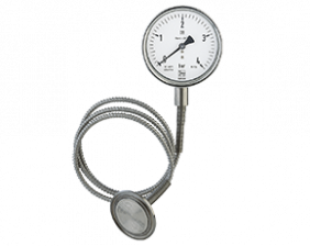 man-rf-drm-613-druck.png: Manometer mit Druckmittler Clampanschluss MAN-RF...DRM-613