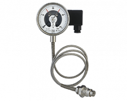 man-rf-m1-drm-620-druck.png: Stainless Steel Pressure Gauge with In-Line Diaphragm Diaphragm MAN-RF...M1...DRM-620