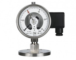 man-rf-m1-drm-628-druck.png: All Stainless Steel Pressure Gauge with In-Line Diaphragm MAN-RF...M1...DRM-628