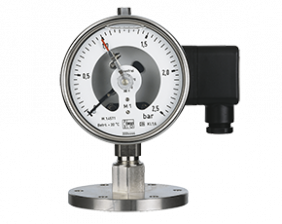 man-rf-m1-drm-628-druck.png: Kontaktmanometer-Chemie mit Membrandruckmittler MAN-RF...M1...DRM-628