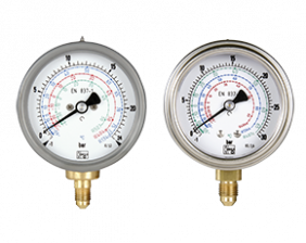 man-t-druck.png: Rohrfedermanometer für die Kältetechnik MAN-T