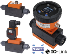mik-durchfluss.png: Magnetic Inductive Flow Meter / Monitor with IO Link MIK