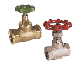 NAD-AB/-BF Vanne &agrave; si&egrave;ge droit, laiton, acier inox