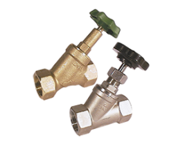 NAD-AD/-BE Vanne &agrave; si&egrave;ge inclin&eacute;, laiton, acier inox