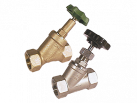 NAD-AD/-BE Angle seat valves, latão, aço inox.